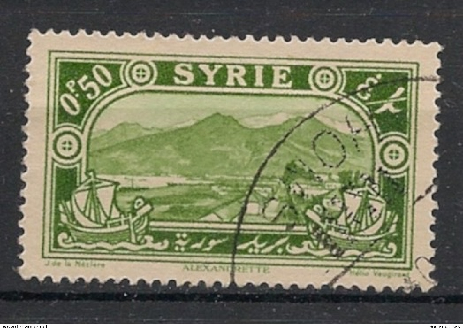 SYRIE - 1925 - N°YT. 156 - Alexandrite 0pi50 Vert - Oblitéré / Used - Usati