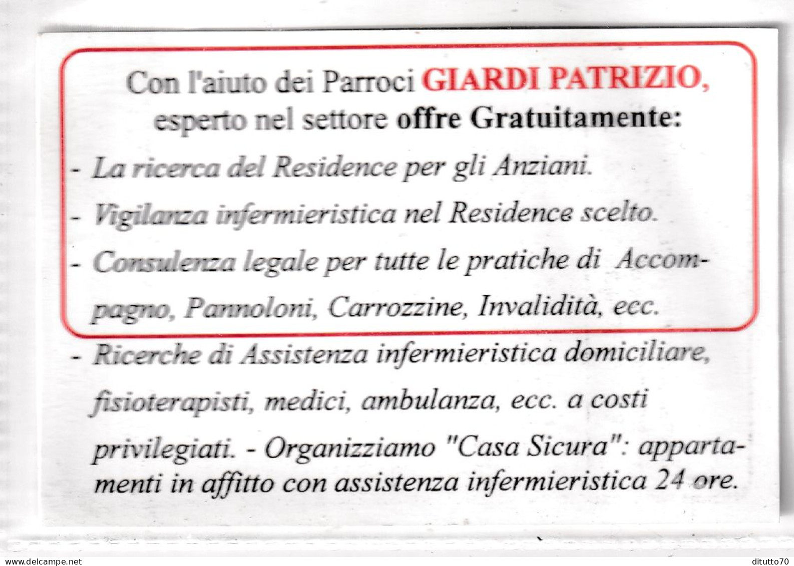 Calendarietto - Giardini Patrizio - Roma - Anno 1997 - Petit Format : 1991-00