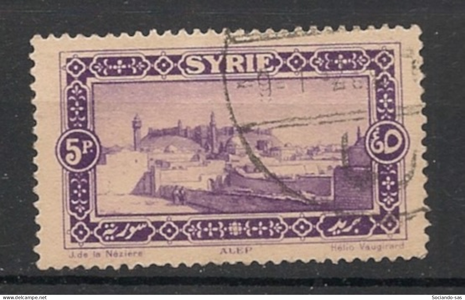 SYRIE - 1925 - N°YT. 164 - Alep 5pi Violet - Oblitéré / Used - Used Stamps
