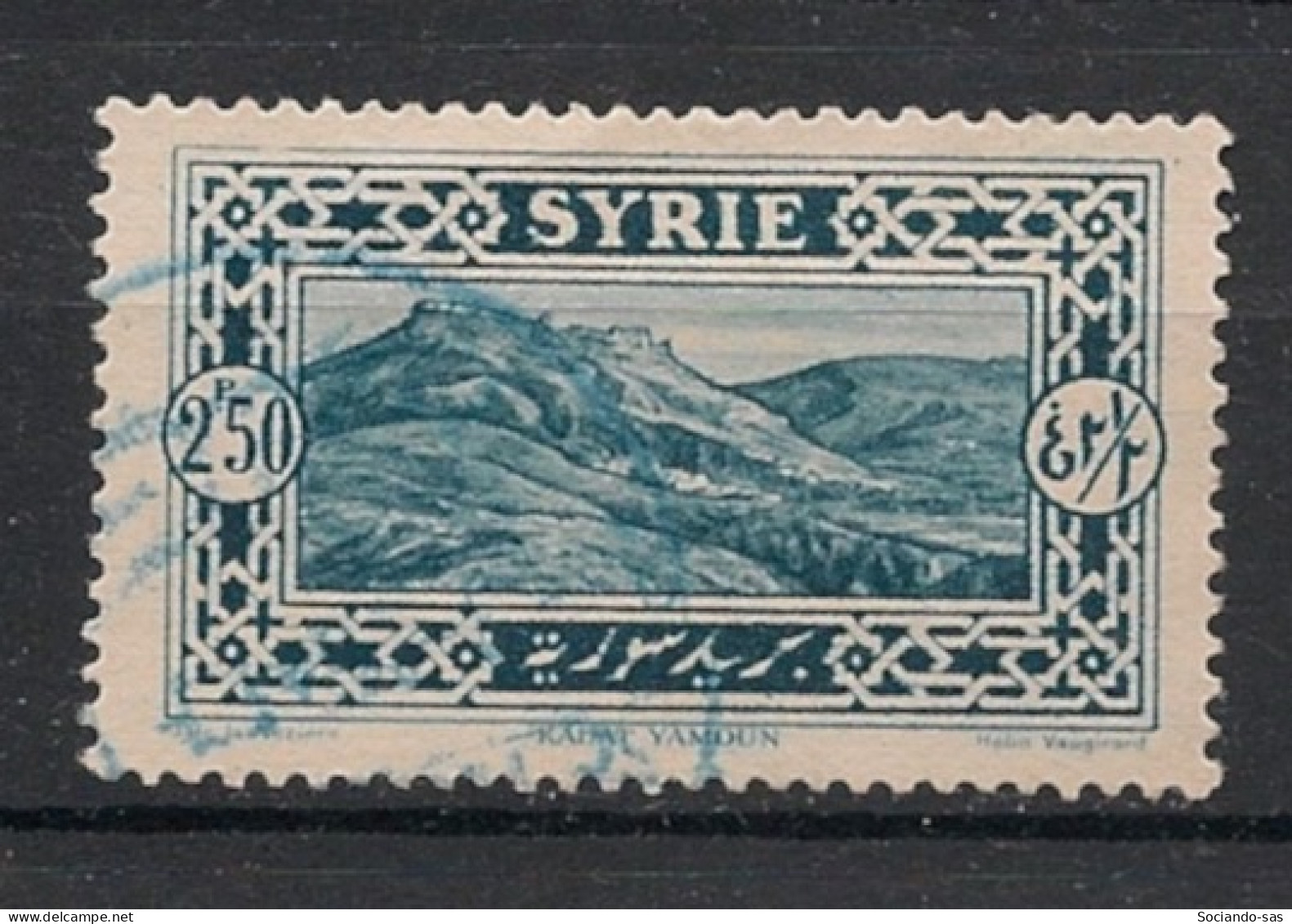 SYRIE - 1925 - N°YT. 162 - Kalat Yamoun 2pi50 Bleu - Oblitéré / Used - Gebruikt