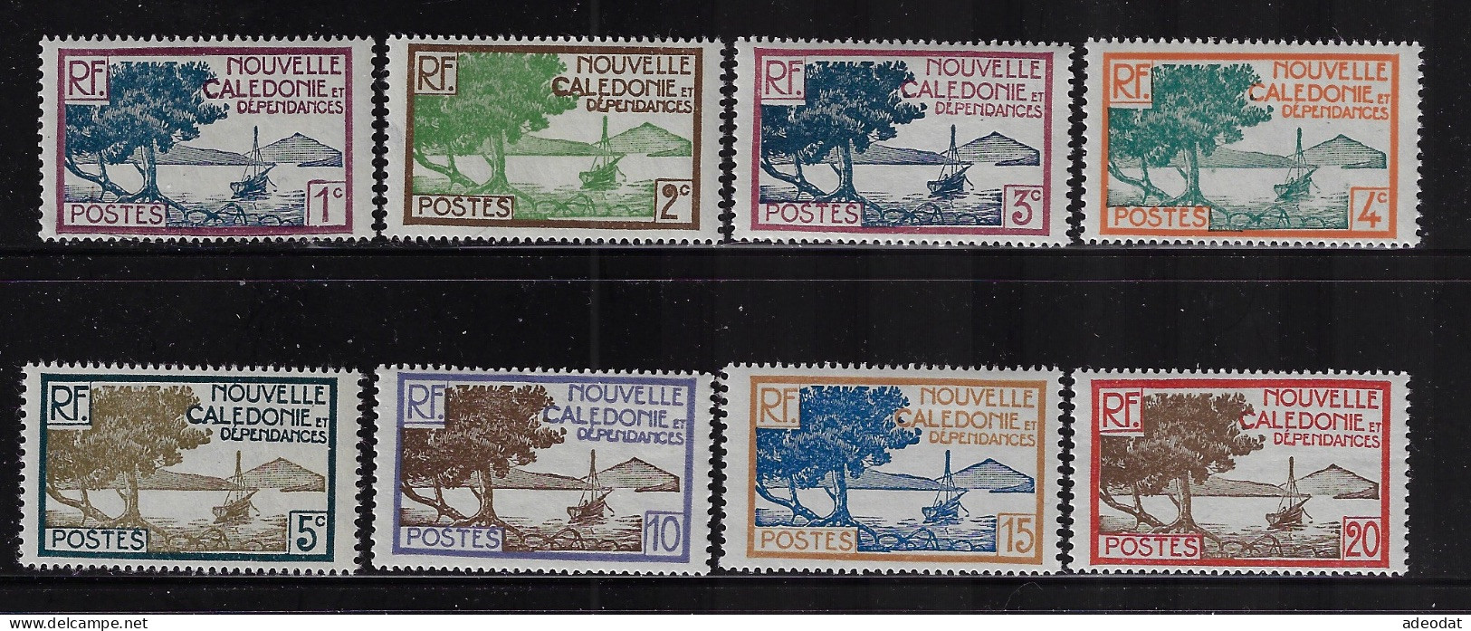 NEW CALEDONIA  1928  SCOTT # 136-142  MH - Unused Stamps