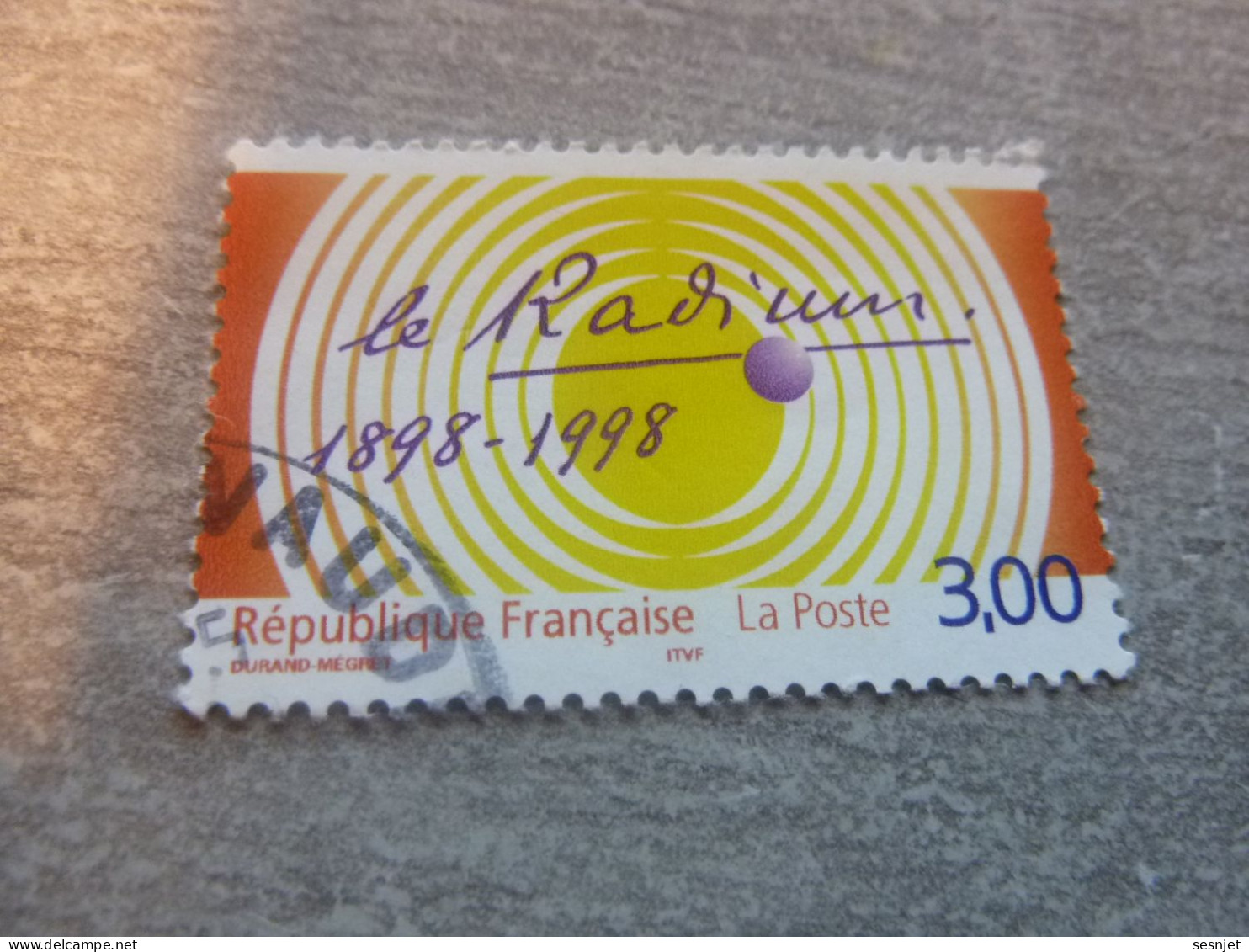 Centenaire De La Découverte Du Radium - 3f. - Yt 3210 - Multicolore - Oblitéré - Année 1998 - - Oblitérés