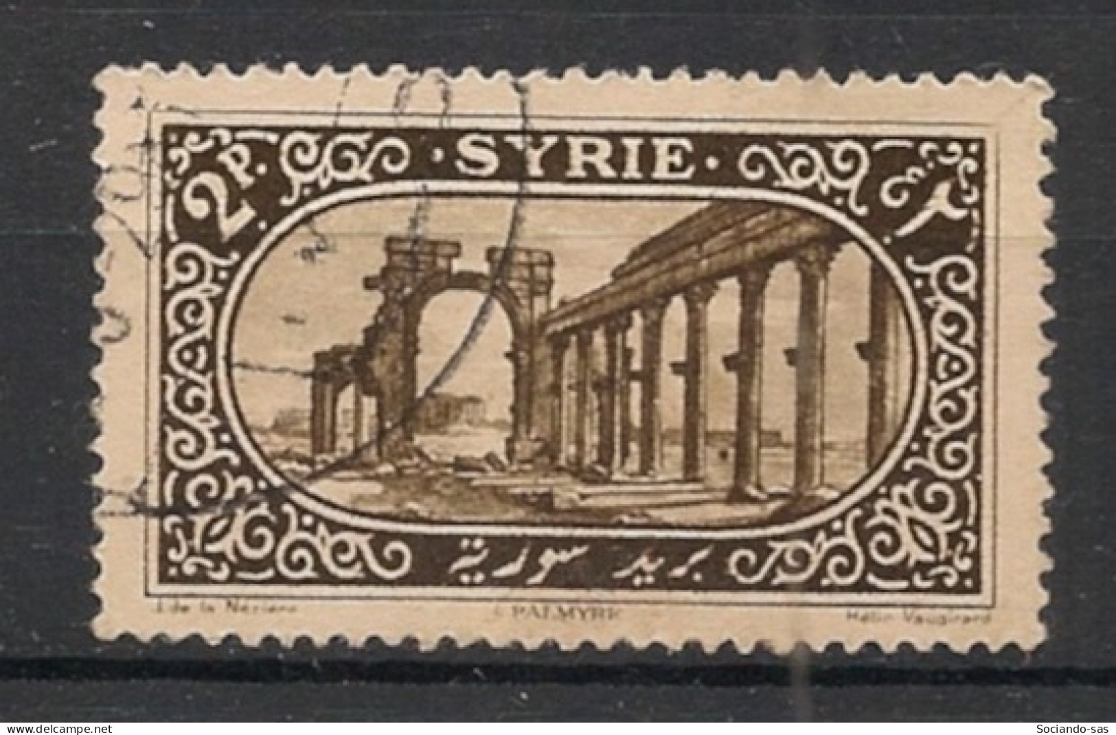 SYRIE - 1925 - N°YT. 161 - Palmyre 2pi Sépia - Oblitéré / Used - Oblitérés