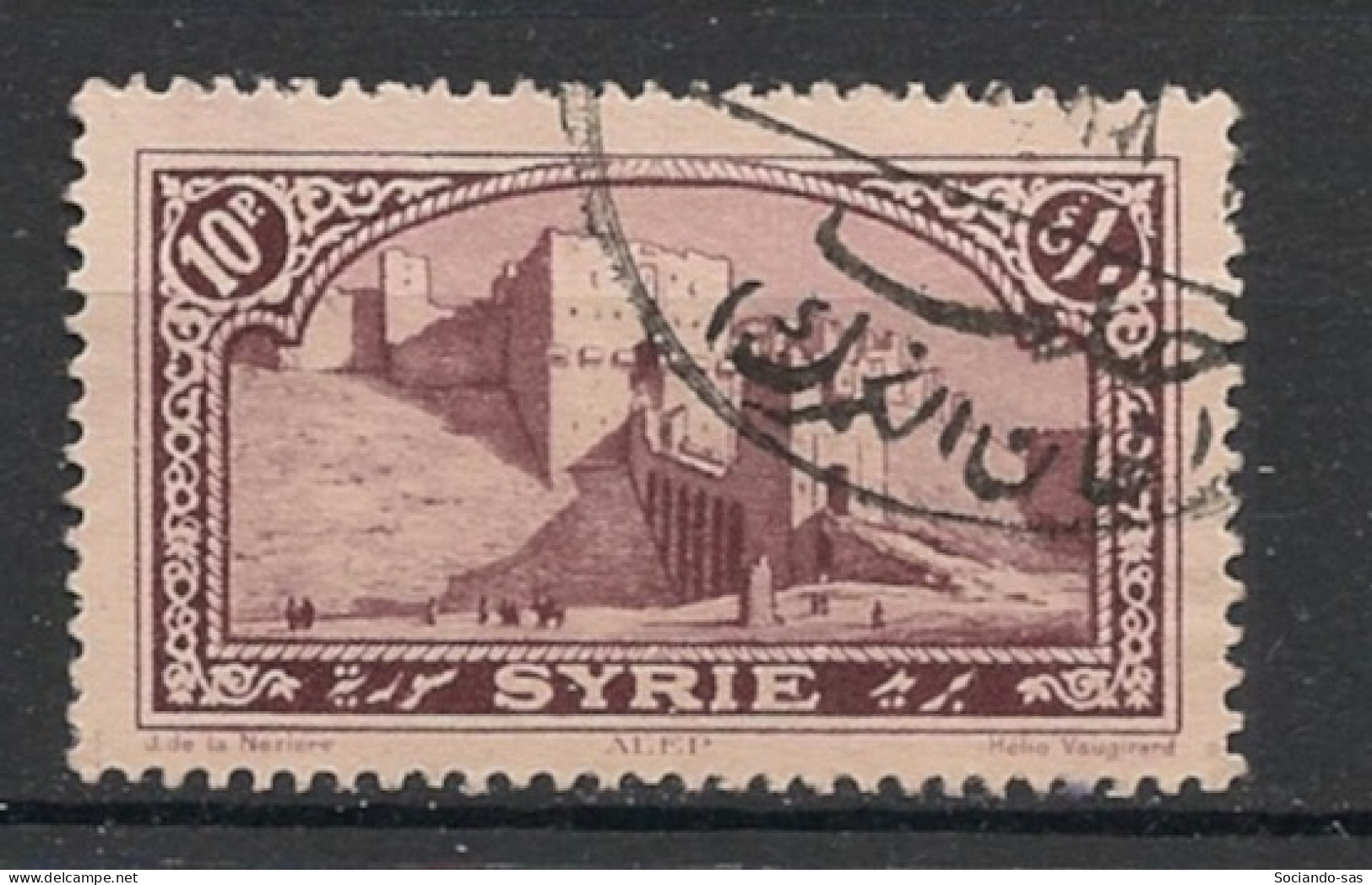 SYRIE - 1925 - N°YT. 165 - Alep 10pi Brun - Oblitéré / Used - Gebraucht
