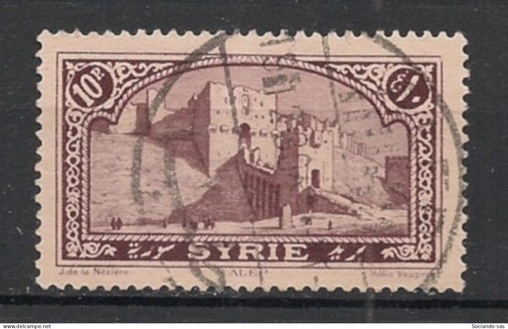 SYRIE - 1925 - N°YT. 165 - Alep 10pi Brun - Oblitéré / Used - Usados