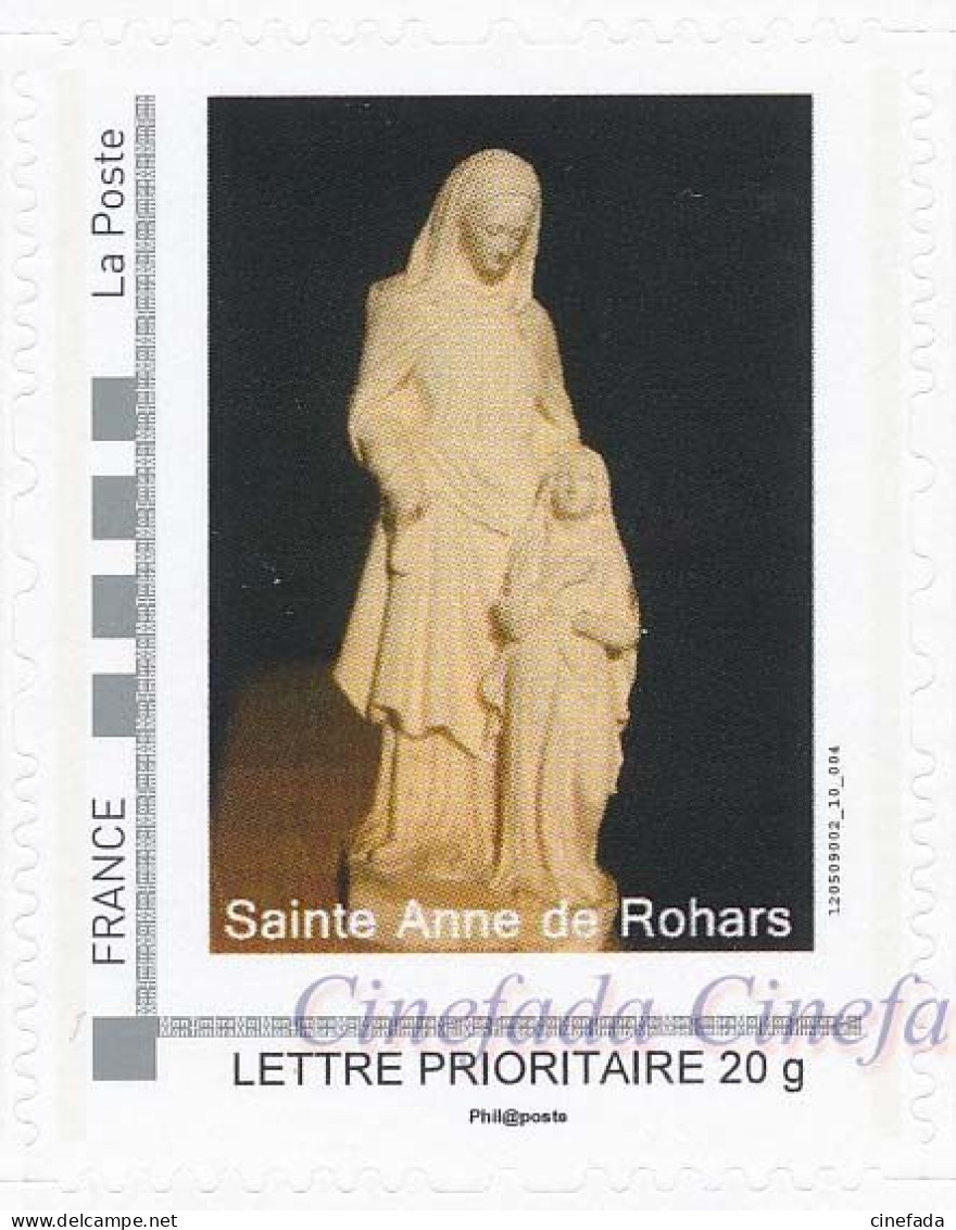 Chapelle Ste Anne De Rohars. COLLECTOR De 4 Timbres Autocollants "Lettre Prioritaire 20g France" Neuf** (non Plié). - Collectors