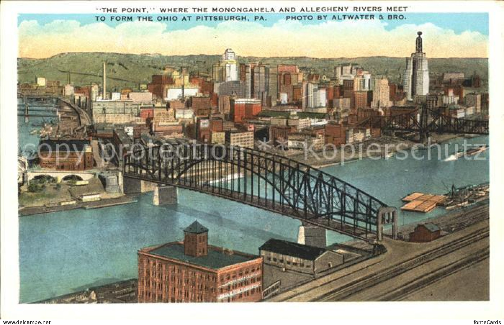 11806810 Ohiopyle Point Monongahela Allegheny Rivers Meet Form Ohio Pittsburgh O - Sonstige & Ohne Zuordnung