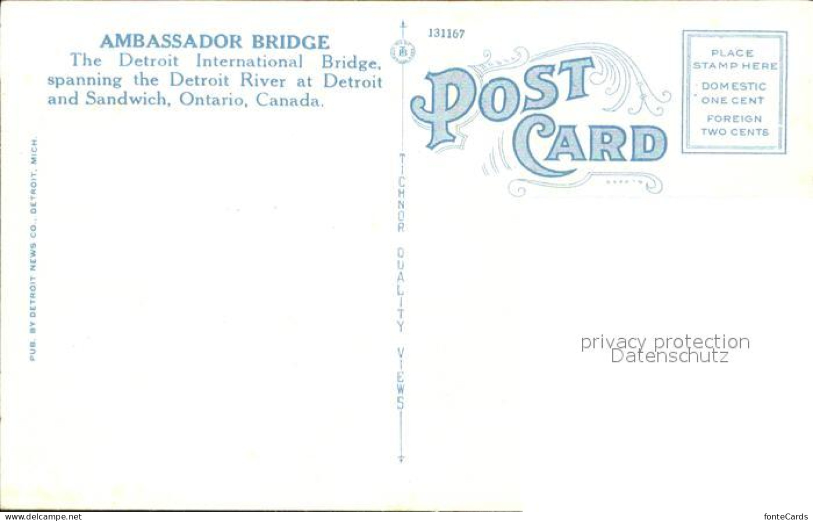 11806806 Ontario Canada Ambassador Bridge   - Zonder Classificatie