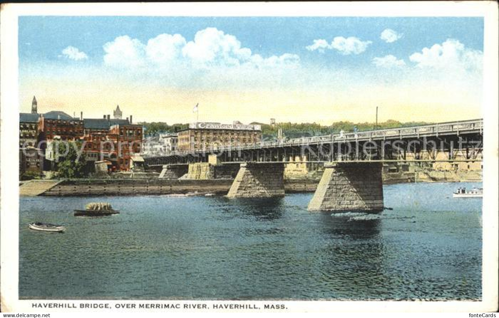 11806804 Haverhill_Massachusetts Haverhill Bridge Over Merrimac River - Other & Unclassified