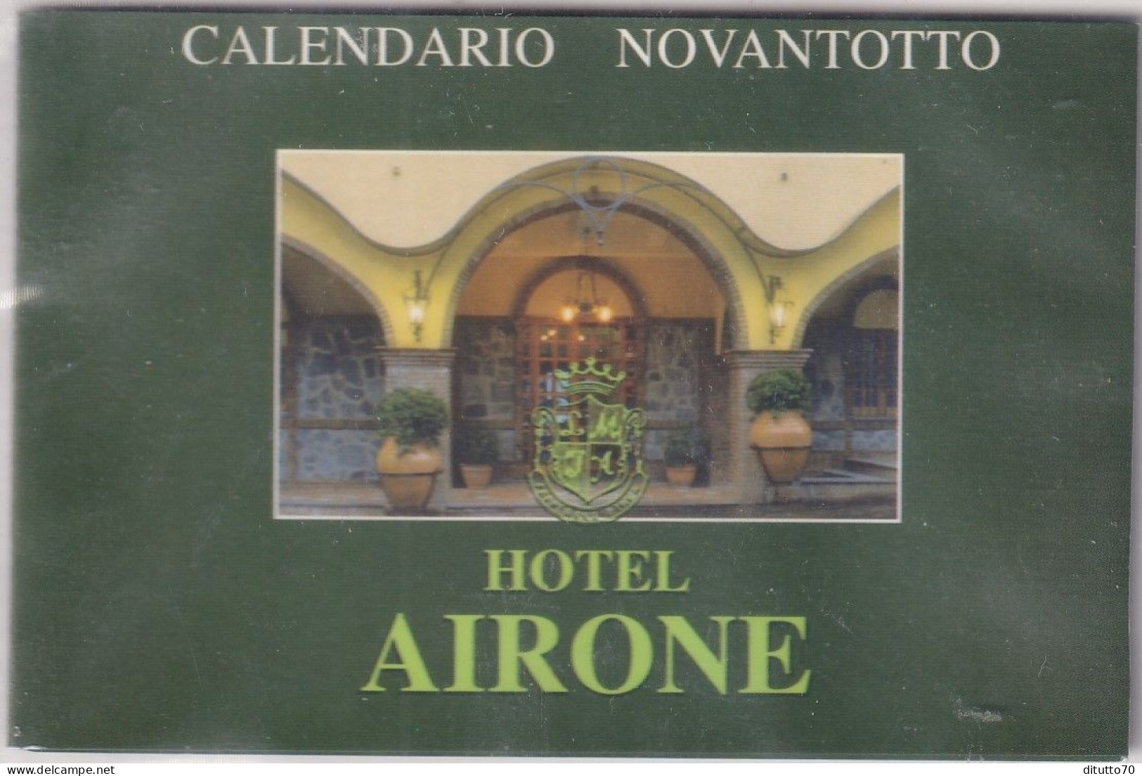 Calendarietto - Hotel Airone - Anno 1998 - Petit Format : 1991-00