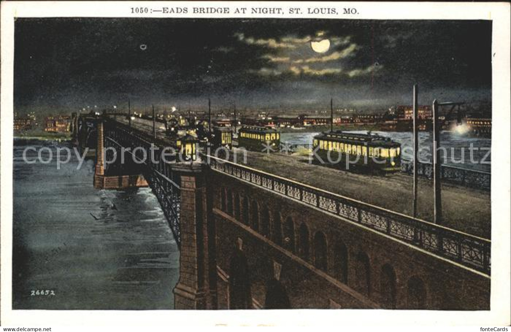 11806783 St Louis Missouri Eads Bridge Night  - Andere & Zonder Classificatie