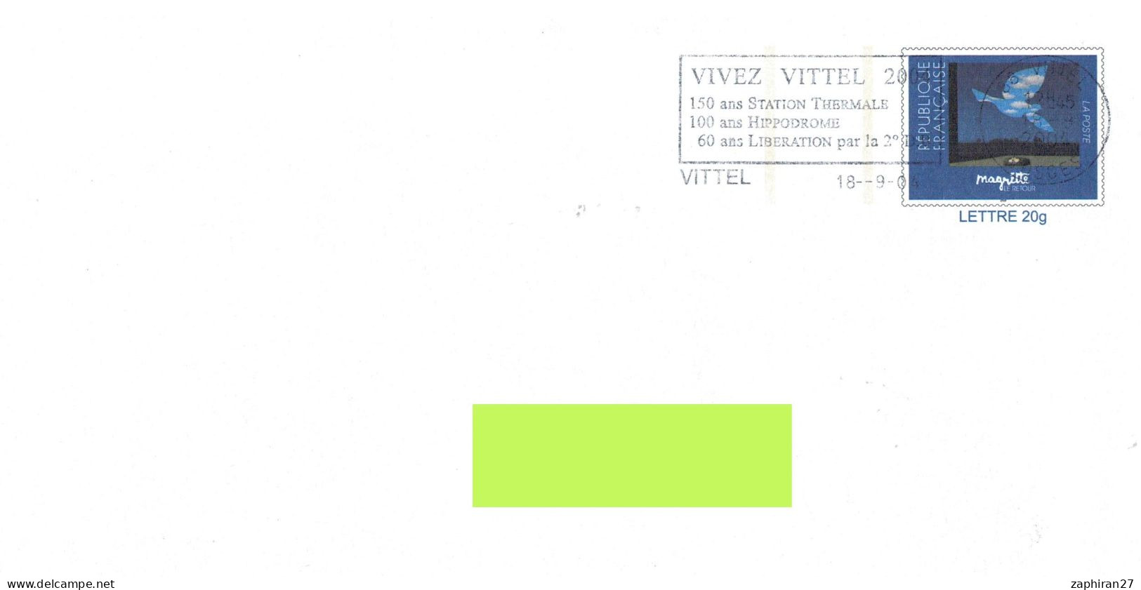88 - FLAMME VITTEL ( VOSGES) 60 ANS DE LA LIBERATION PAR LA 2 ème DB #795# - 2. Weltkrieg