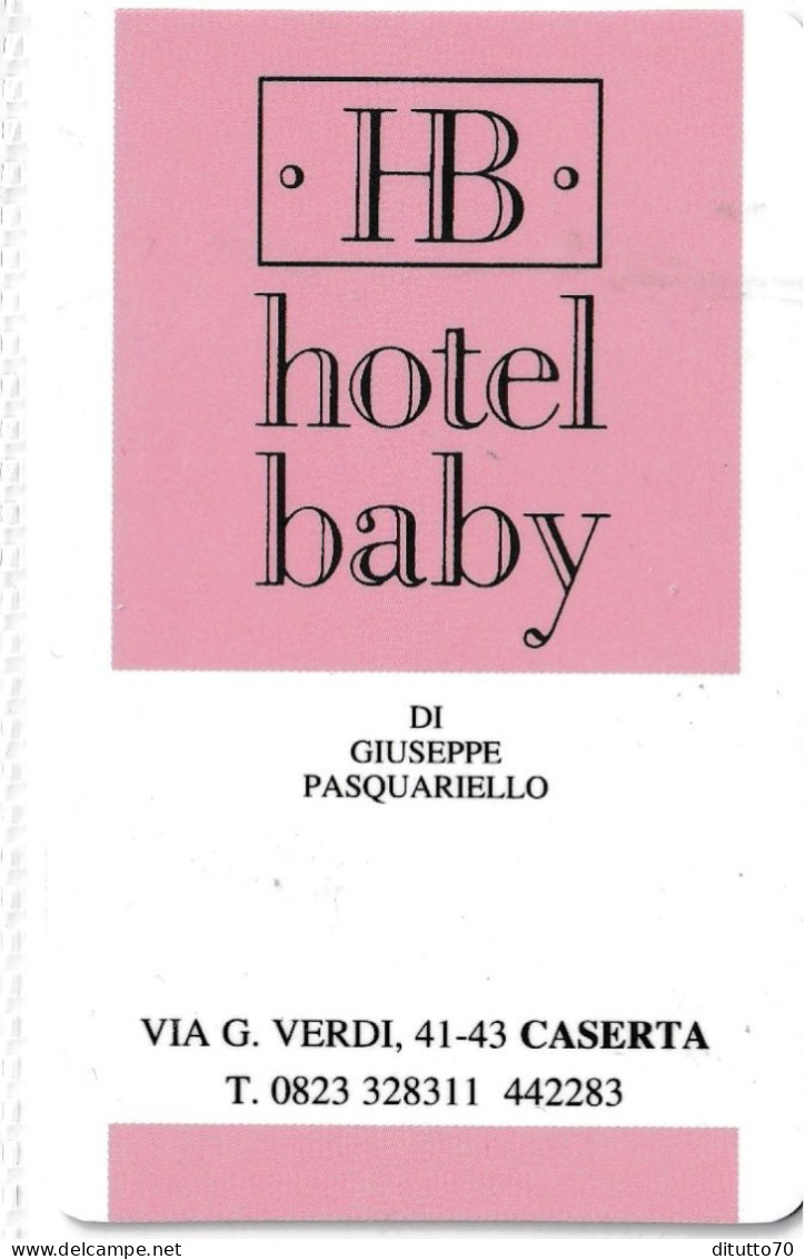 Calendarietto - Hotel Baby - Caserta - Anno 1997 - Kleinformat : 1991-00