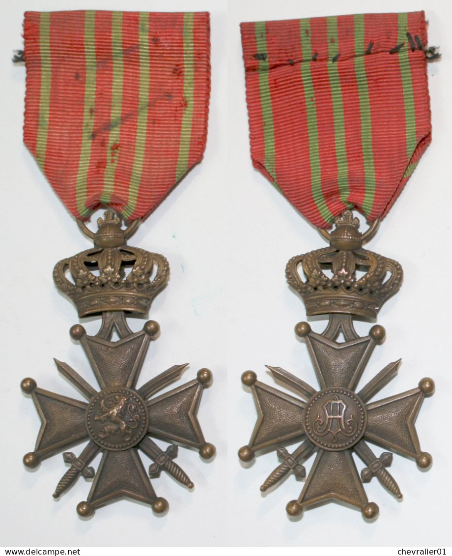 Médaille-BE-205-I_WW1_Croix De Guerre 14-18_Albert 1er_D_21-11-2 - Belgium