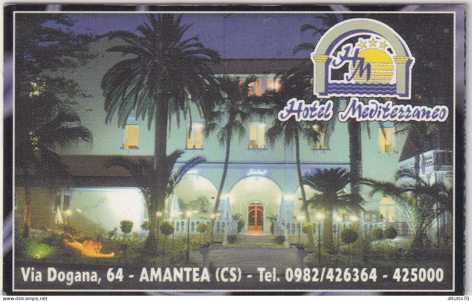 Calendarietto - Hotel Mediterraneo - Amantea - Cosenza - Anno 1998 - Petit Format : 1991-00