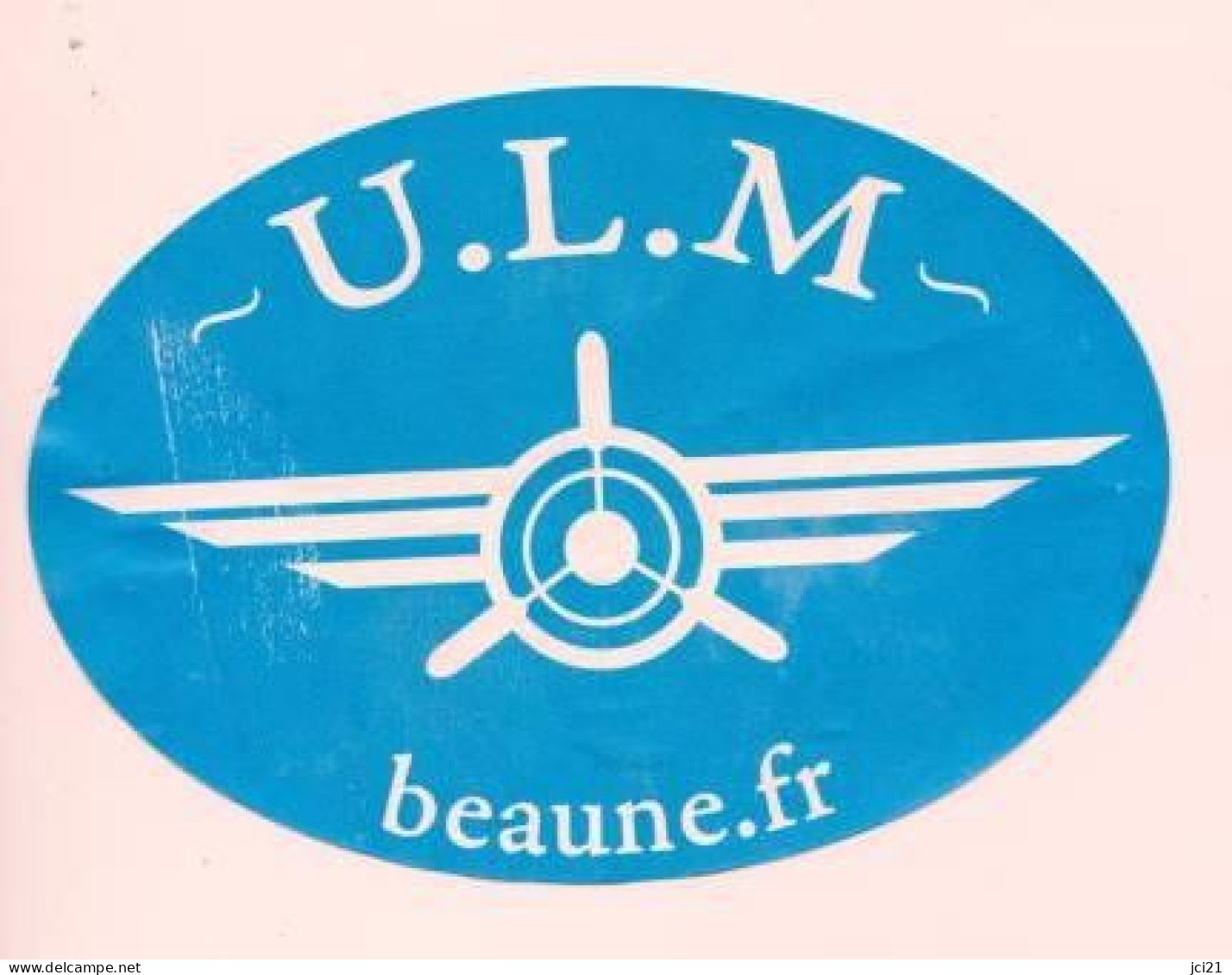 Etiquette  " U.L.M. - Beaune.fr " Avion (2788)_ev349b&a - Bourgogne