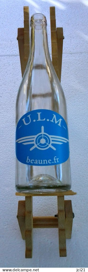 Etiquette  " U.L.M. - Beaune.fr " Avion (2788)_ev349b&a - Bourgogne