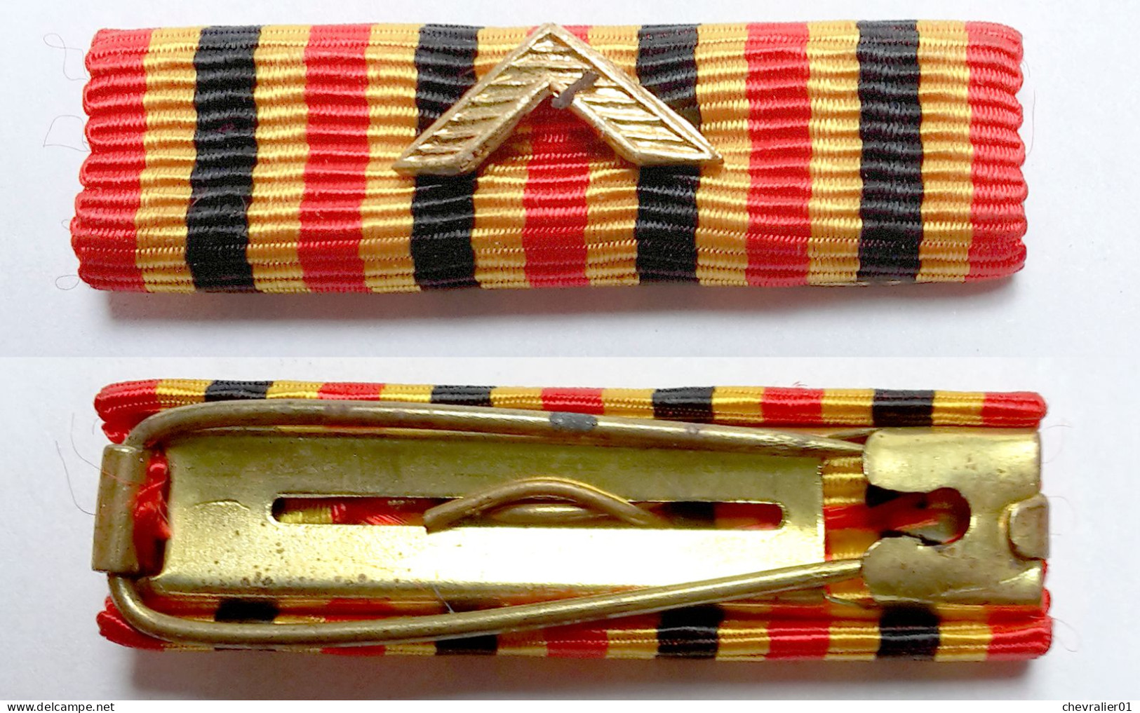 Médaille-BE-401-I-A-V3_1ere Classe_ruban Ancienneté_post 1952_et Ruban De Rappel_21-15 - Belgique