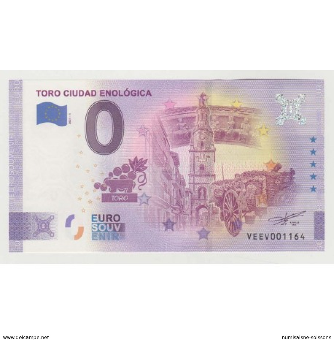 ESPAGNE - BILLET DE 0 EURO SOUVENIR - TORO CIUDAD ENOLOGICA - 2021 - Privéproeven