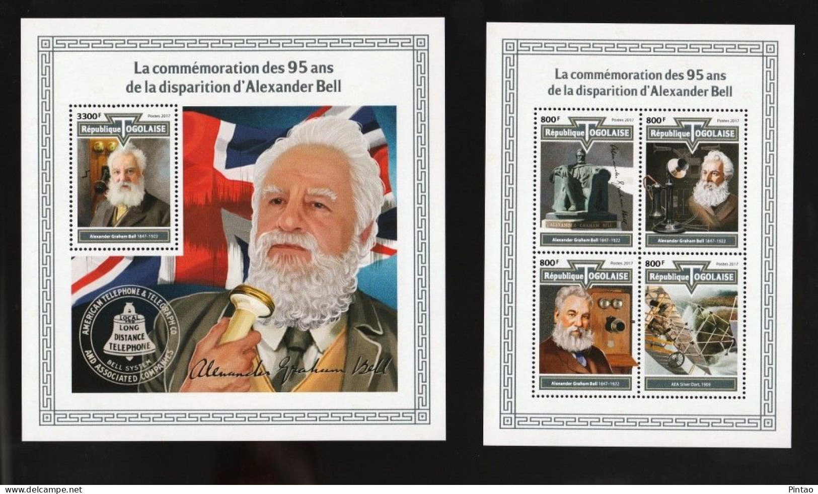 WW14472- TOGO 2017- MNH (ALEXANDER BELL) - Altri & Non Classificati