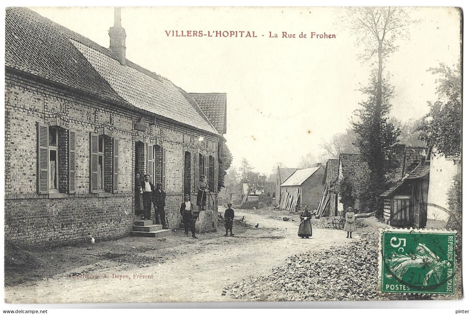 VILLERS L'HOPITAL - La Rue De Frohen - Sonstige & Ohne Zuordnung