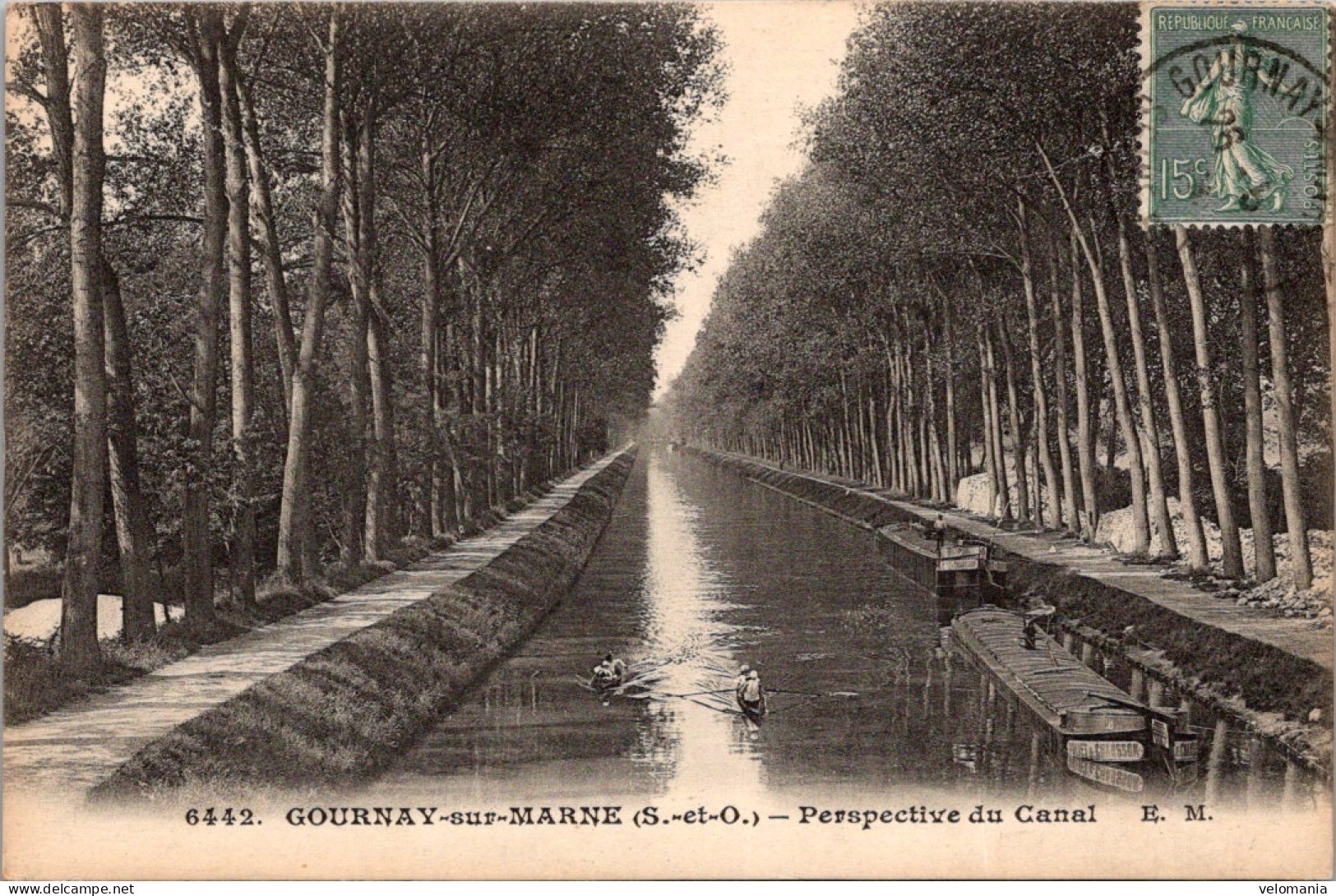 S16409 Cpa 93 Gournay Sur Marne - Perspective Du Canal - Gournay Sur Marne
