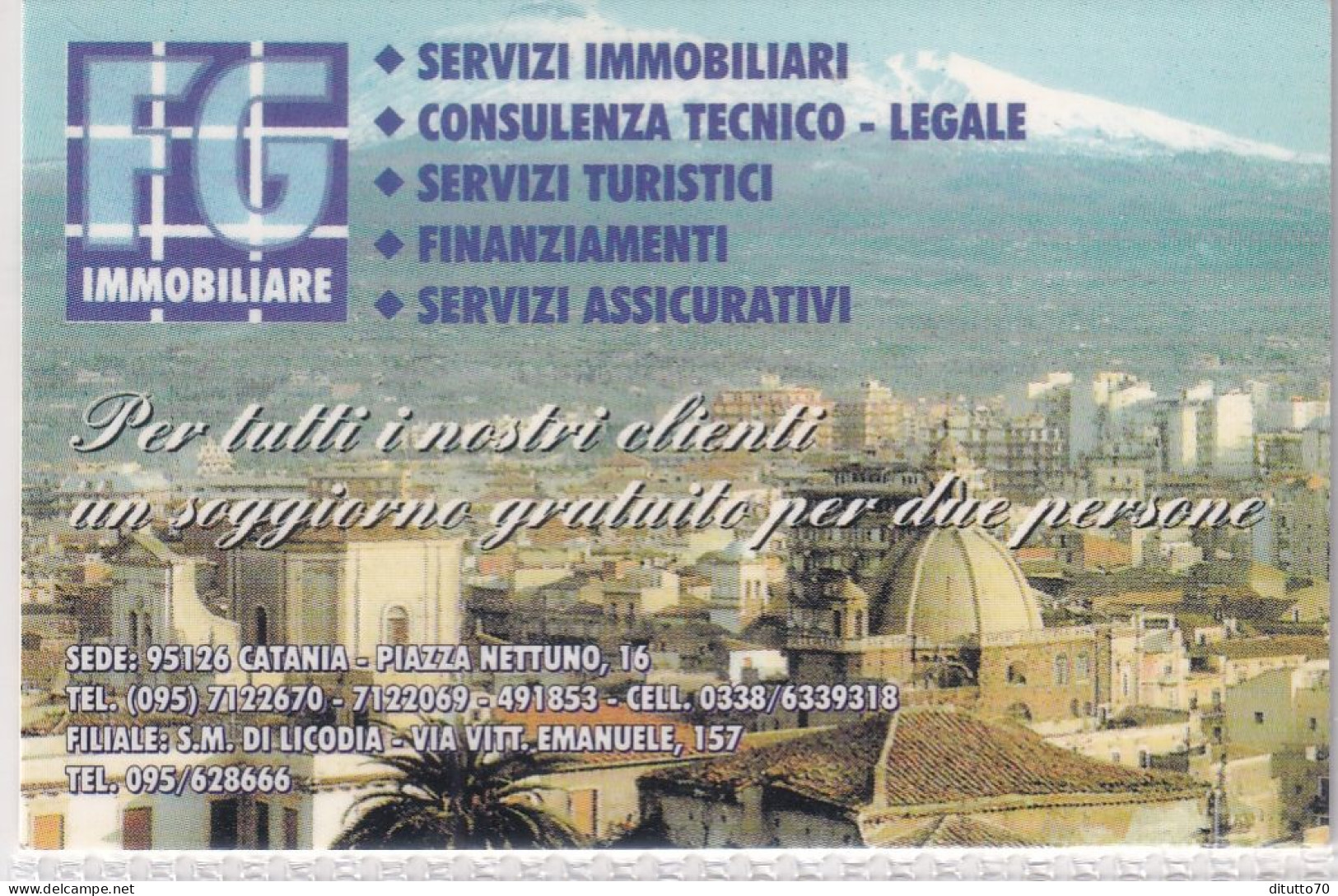 Calendarietto - Immobiliare - Catania - Anno 1998 - Petit Format : 1991-00