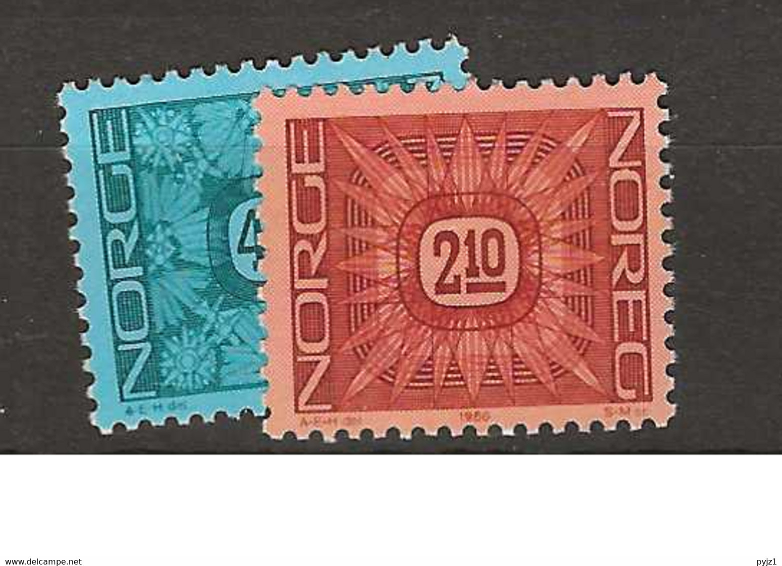 1986 MNH Norway, Mi 942-43 Postfris** - Unused Stamps
