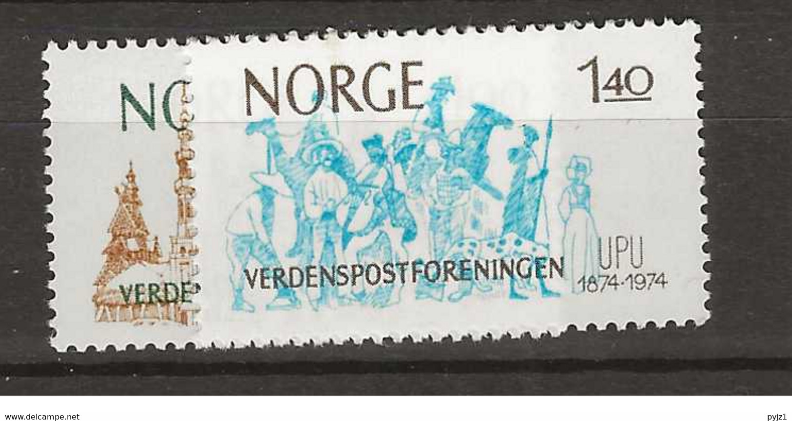 1974 MNH Norway, Mi 691-92 Postfris** - Ungebraucht