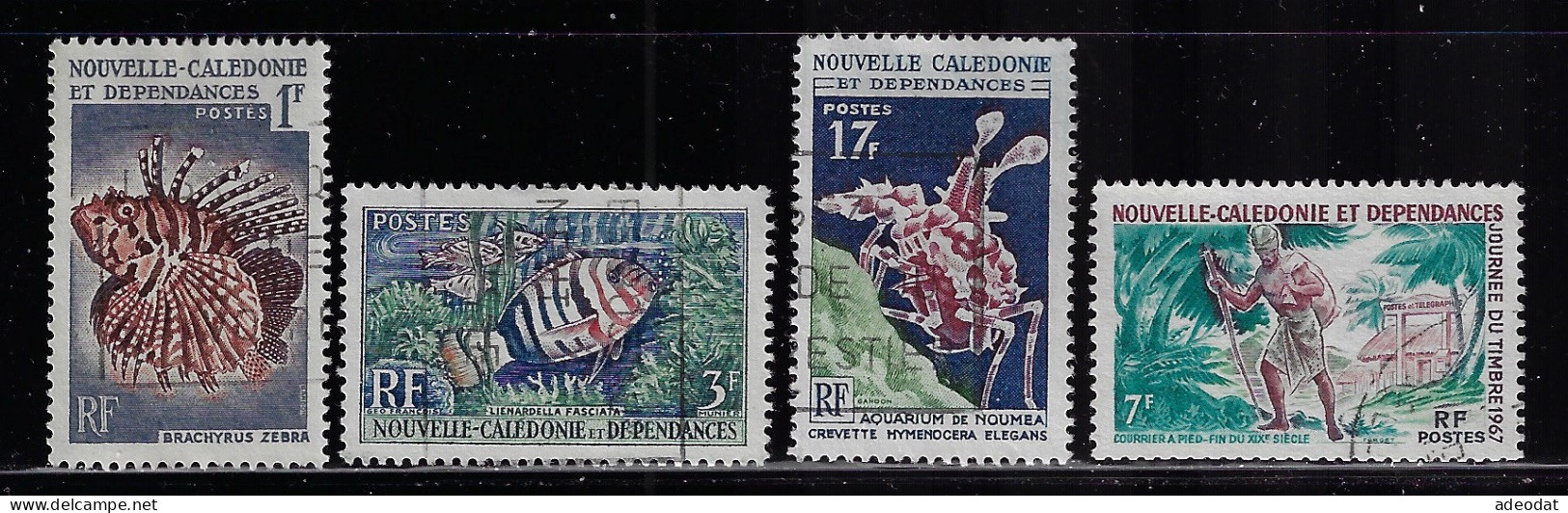 NEW CALEDONIA  1958  SCOTT # 307,308,340,356 USED - Used Stamps