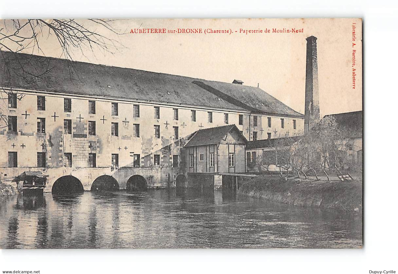 AUBETERRE SUR DRONNE - Papeterie De Moulin Neuf - Très Bon état - Otros & Sin Clasificación