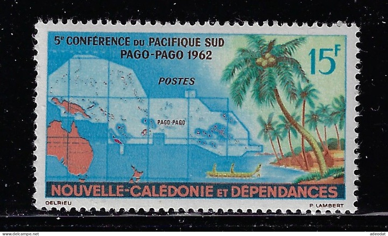 NEW CALEDONIA  1962  SCOTT # 321  MNH - Neufs