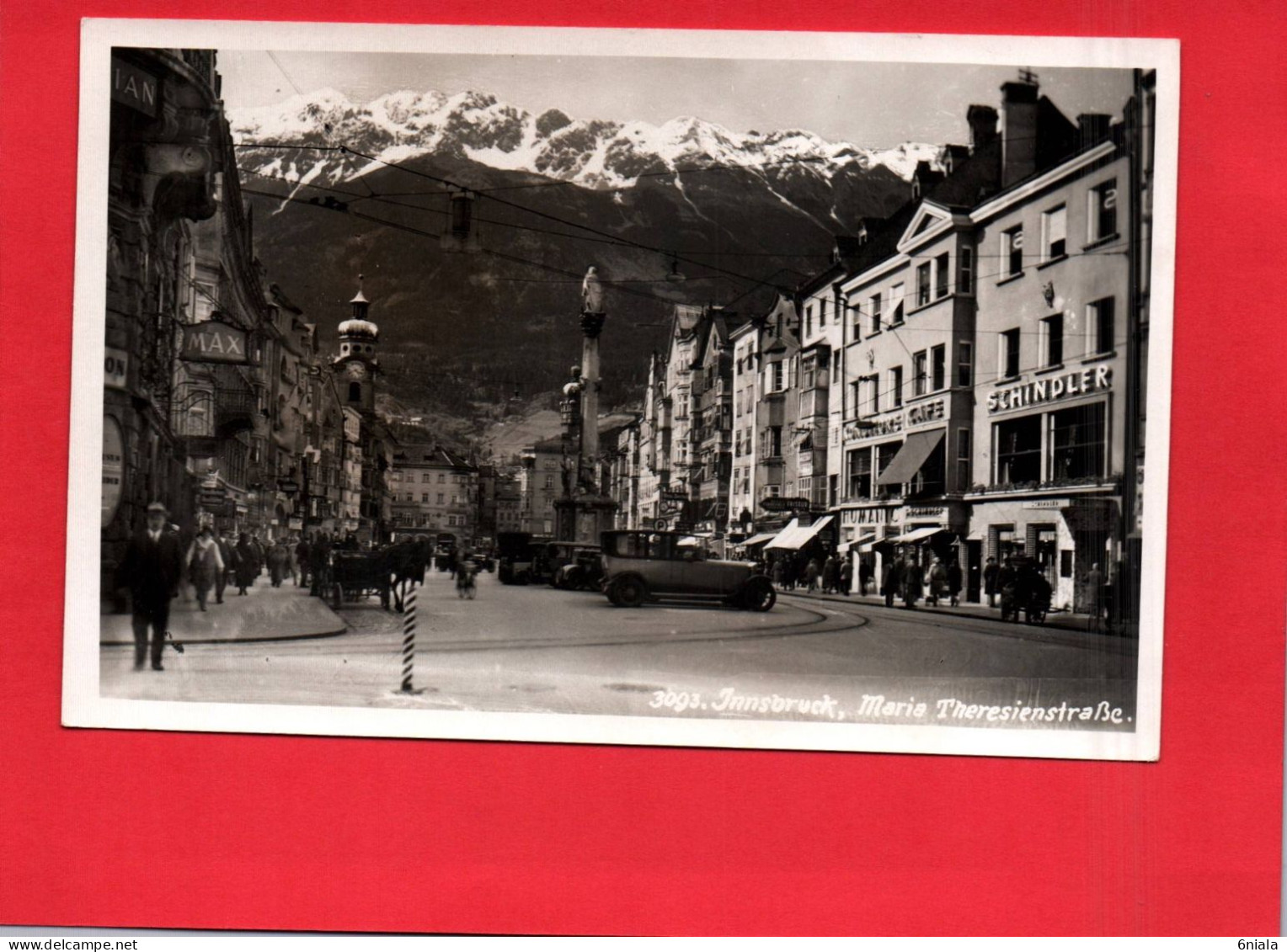 18717 INNSBRUCK  Marie Theresienstrabe   ( Voitures, Autos, Car Commerces   (2 Scans ) - Innsbruck