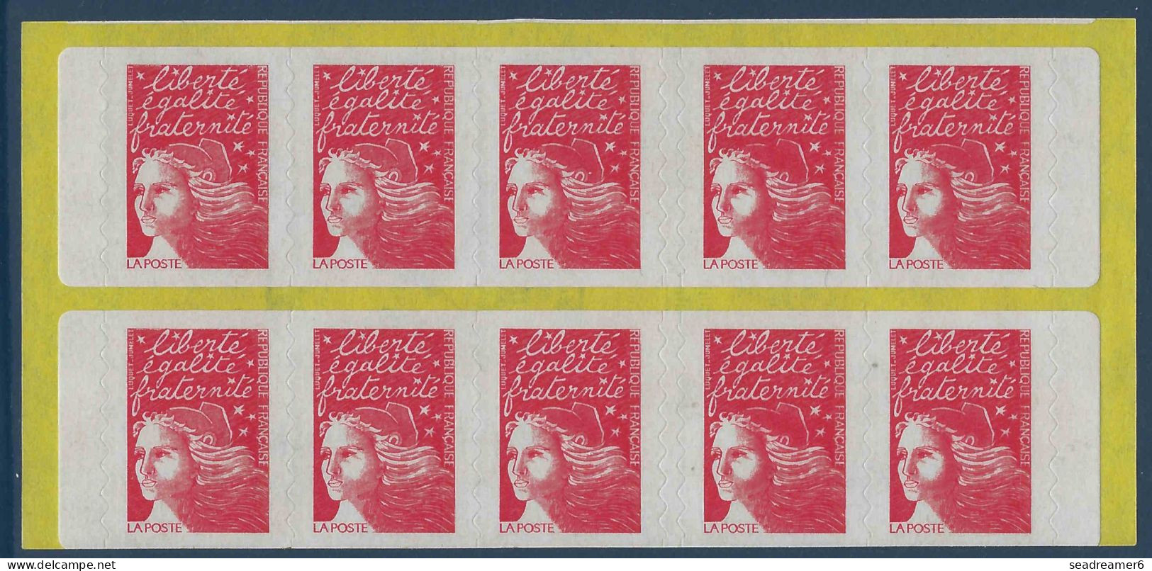 Carnet LUQUET " LE TIMBRE UN PLAISIR QUI SE COMMUNIQUE " N°3085a-C3 Variété Bonnet Maculé Sur Les 6 Timbres à Gauche - Modernes : 1959-...