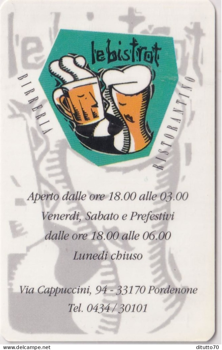 Calendarietto - Le Bistrot - Birreria - Anno 1998 - Small : 1991-00