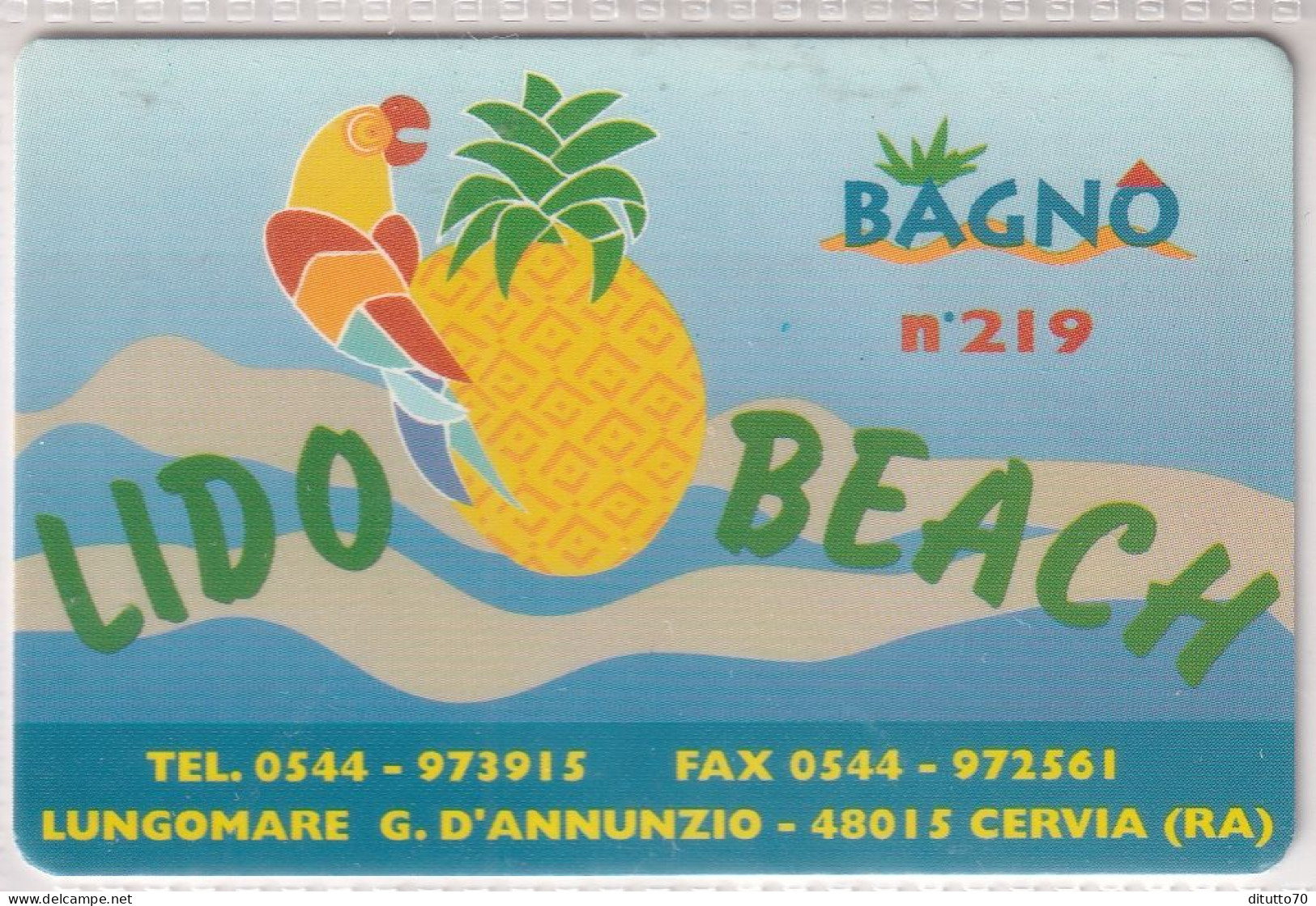 Calendarietto - Lido Beach - Cervia - Ravenna - Anno 1997 - Petit Format : 1991-00