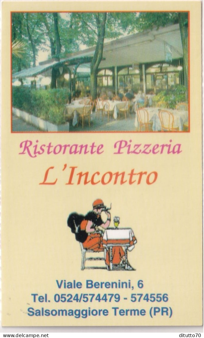 Calendarietto - L'incontro - Ristorante Pizzeria - Salsomaggiore Terme - Parma - Anno 1997 - Klein Formaat: 1991-00