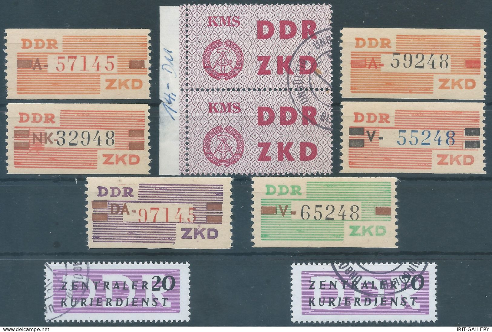 Germany-Deutschland,DDR - ZKD ,Revenue Stamps ,Services,Obliterated & Mint - Ungebraucht