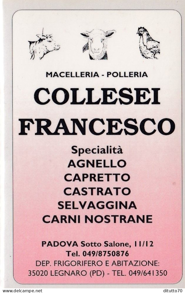 Calendarietto - Maccelleria - Collesei Francesco - Legnaro - Anno 1997 - Petit Format : 1991-00