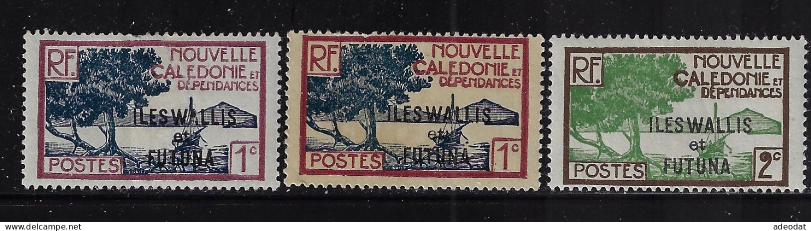 WALLIS & FUTUNA  1930  SCOTT # 43(2),44  MNH - Neufs