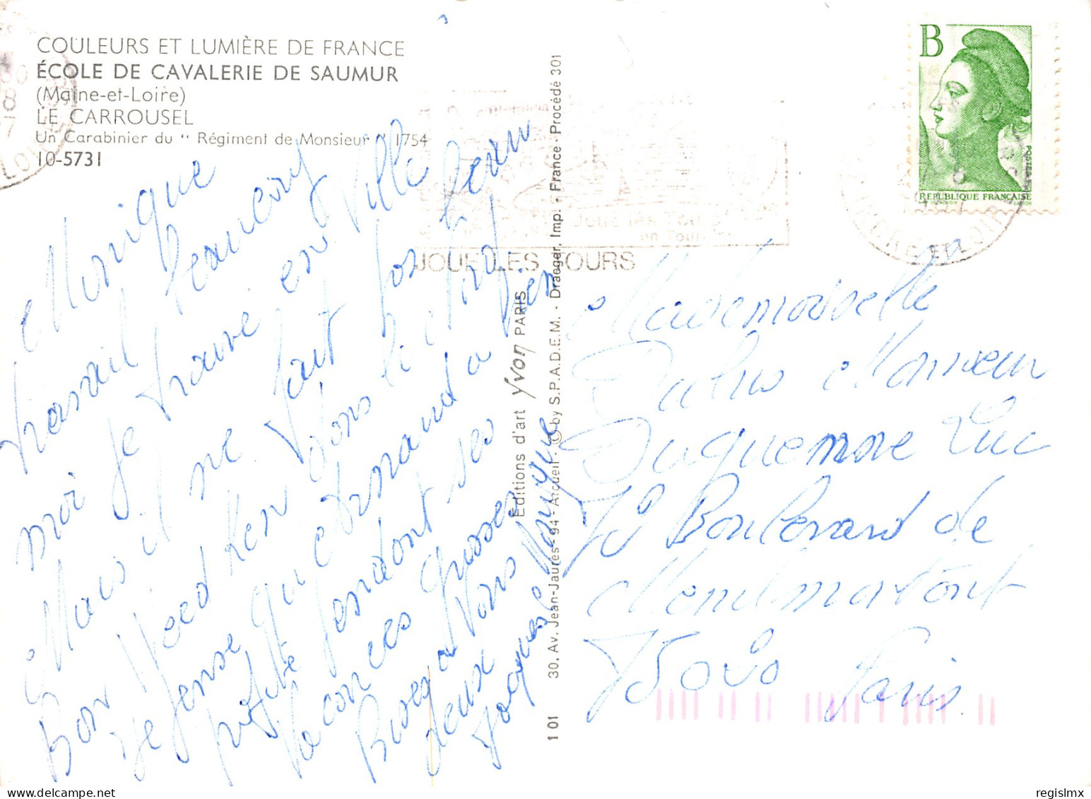 49-SAUMUR ECOLE DE CAVALERIE-N°2108-C/0297 - Saumur