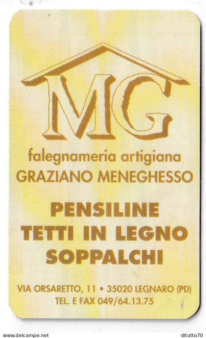Calendarietto - Mg - Falegnameria Artigiana - Legnaro - Anno 1998 - Petit Format : 1991-00