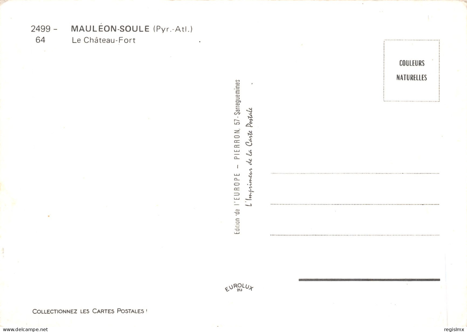 64-MAULEON SOULE LE CHATEAU FORT-N°2109-B/0105 - Mauleon Licharre