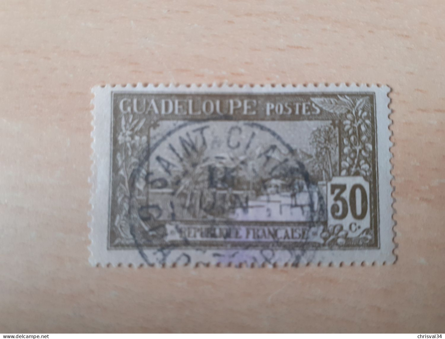TIMBRE   GUADELOUPE       N  83     COTE  0,75   EUROS  OBLITERE - Used Stamps