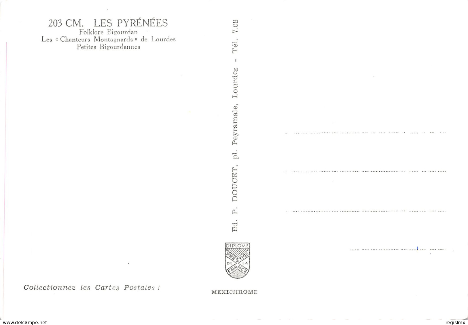 65-LOURDES FOLKLORE CHANTEURS MONTAGNARDS-N°2109-C/0179 - Lourdes