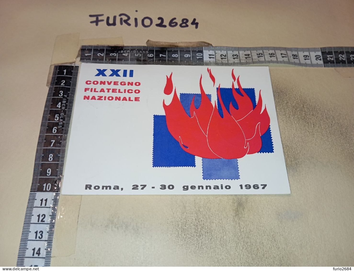 MX00080 ROMA 1967 TIMBRO ANNULLO PIAZZA CINQUECENTO XXII CONVEGNO FILATELICO NAZIONALE - 1961-70: Poststempel