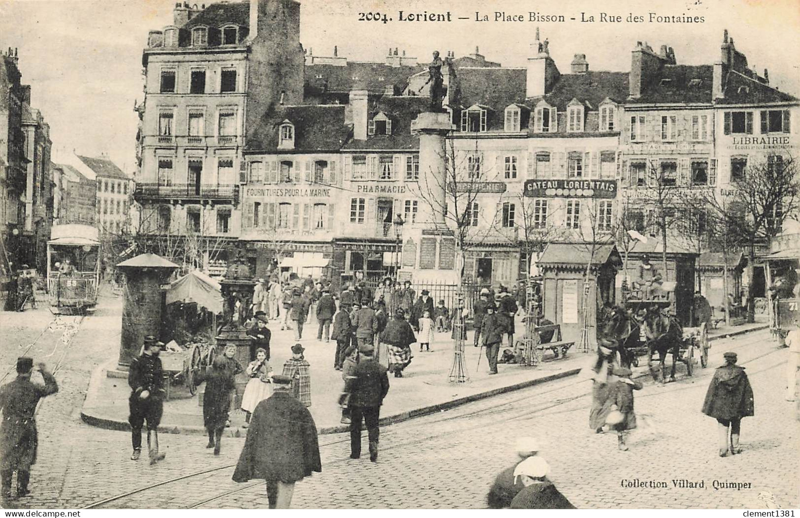 Lorient La Place Bisson La Rue Des Fontaines - Lorient