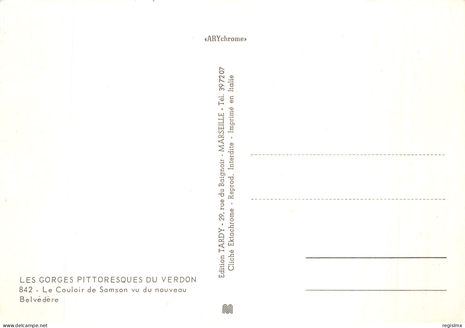 04-LE COULOIR DE SAMSON LE VERDON-N°2112-D/0061 - Autres & Non Classés
