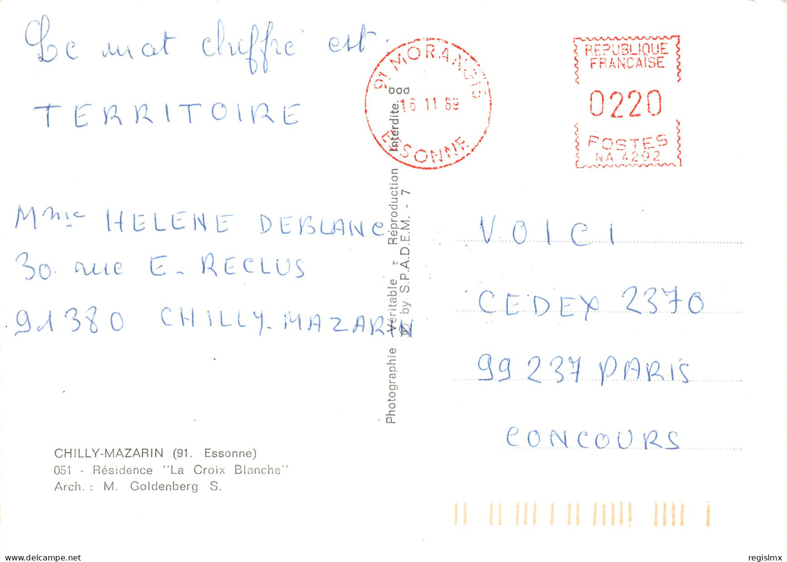 91-CHILLY MAZARIN-N°2112-B/0083 - Chilly Mazarin