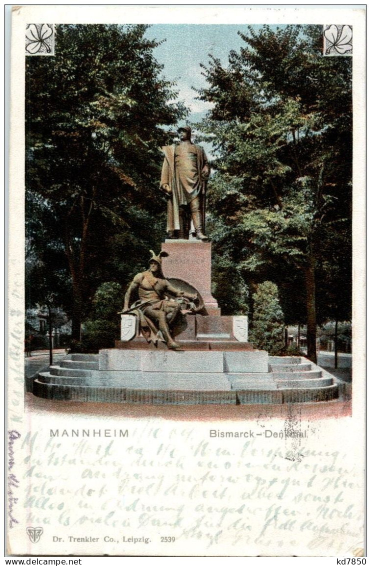Mannheim - Bismarck Denkmal - Mannheim